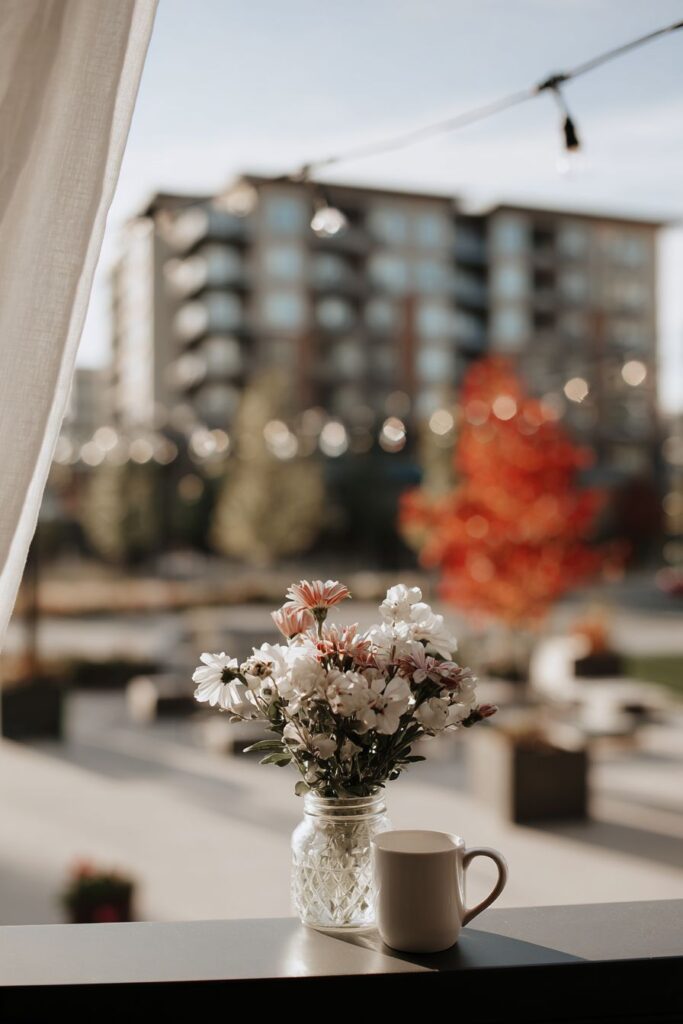 Intimate Outdoor Balcony Celebration