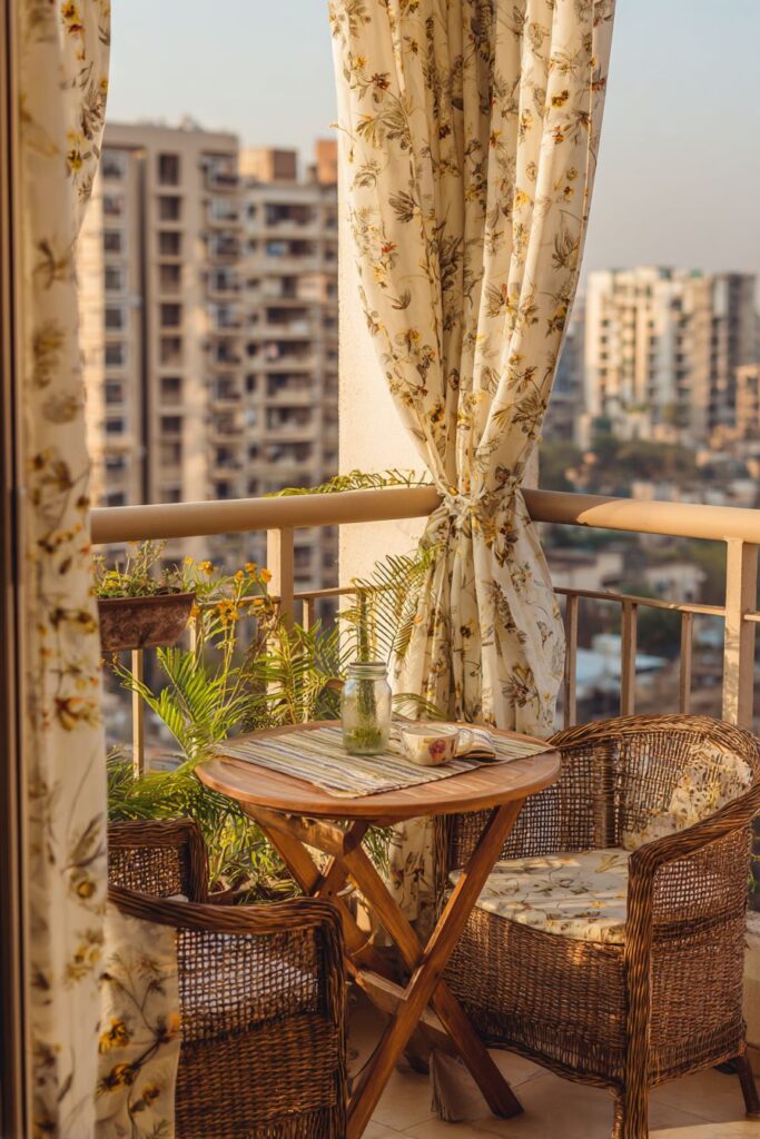 Intimate Outdoor Balcony Celebration