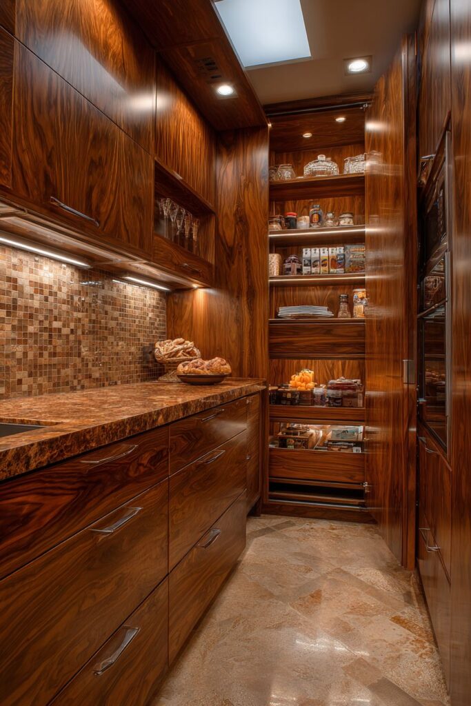 Compact Galley Design with Floor-to-Ceiling Storage