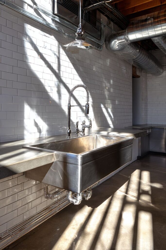 Industrial Kitchen Sink Ideas