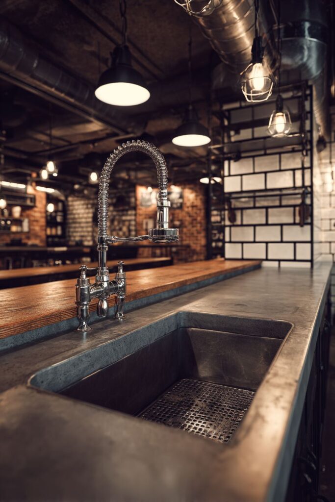 Industrial Kitchen Sink Ideas