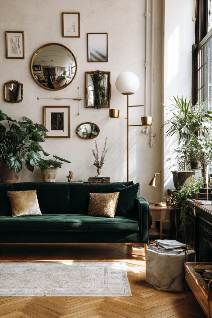 Eclectic Mirror Gallery Wall