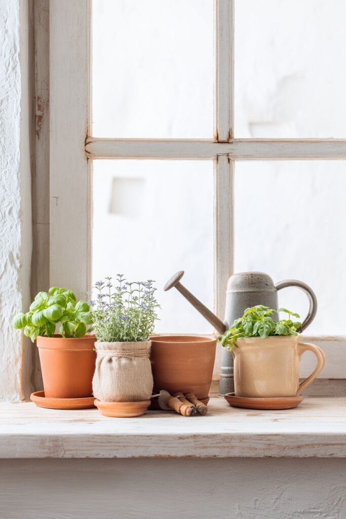 Kitchen Windowsill Herb Garden Starter Kit