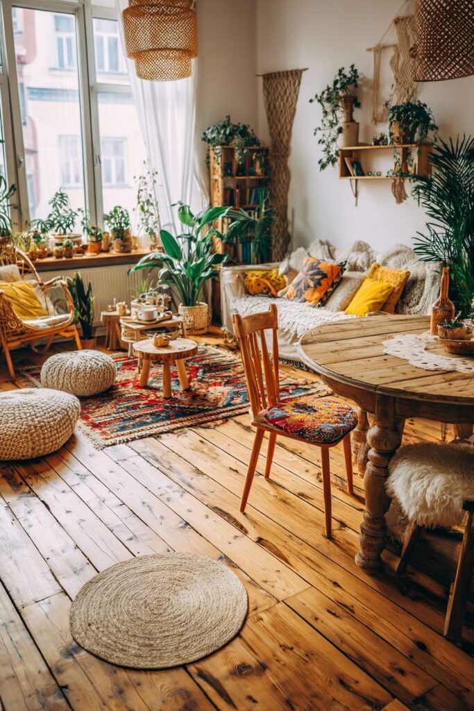 Bohemian Eclecticism with Layered Textures
