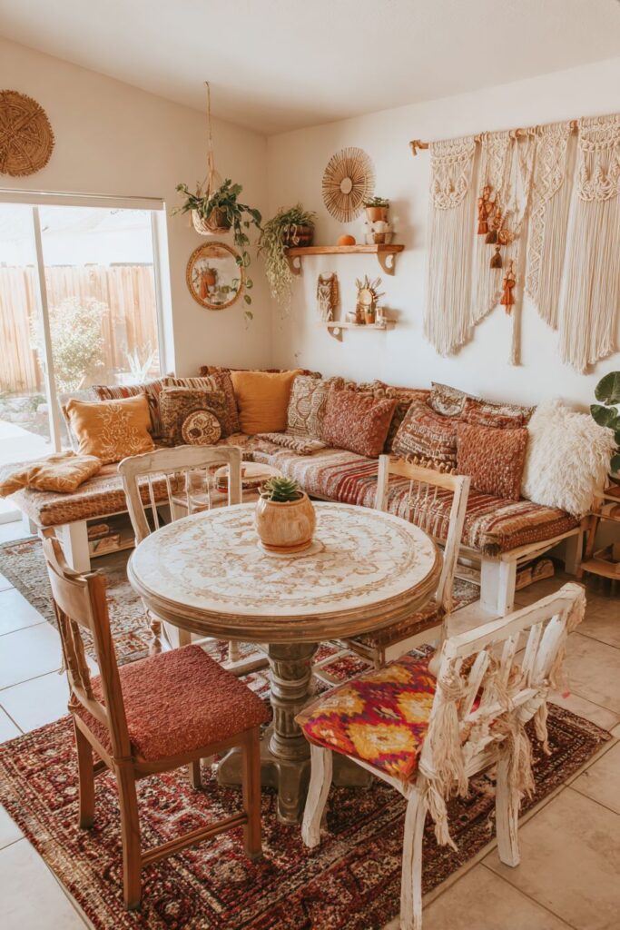 Bohemian Eclecticism with Layered Textures