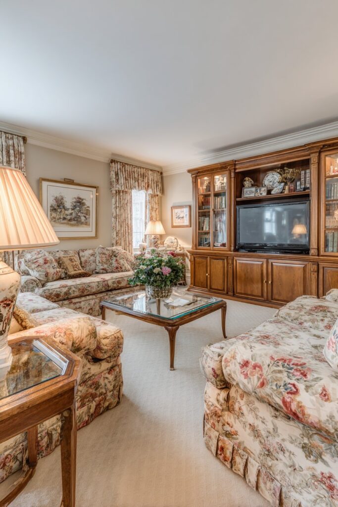 Traditional Formal Entertainment Room