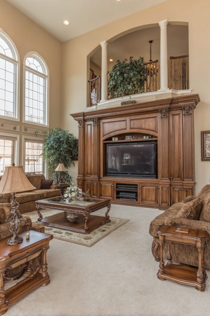 Traditional Formal Entertainment Room