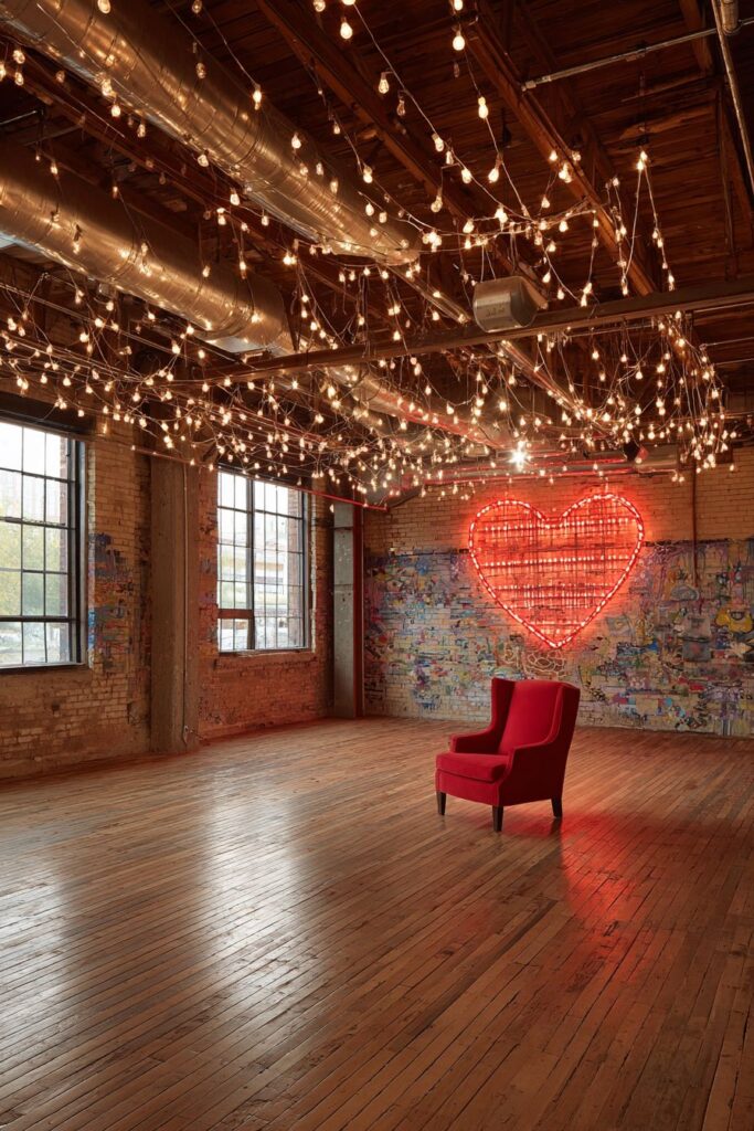 Industrial Loft Romance with Reclaimed Elements