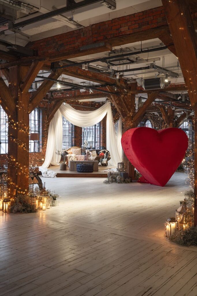 Industrial Loft Romance with Reclaimed Elements