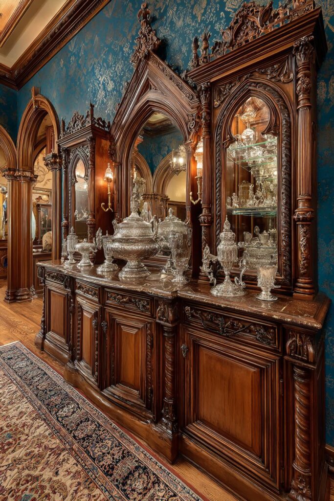 Carved Oak Huntboard Heritage