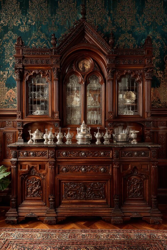 Carved Oak Huntboard Heritage