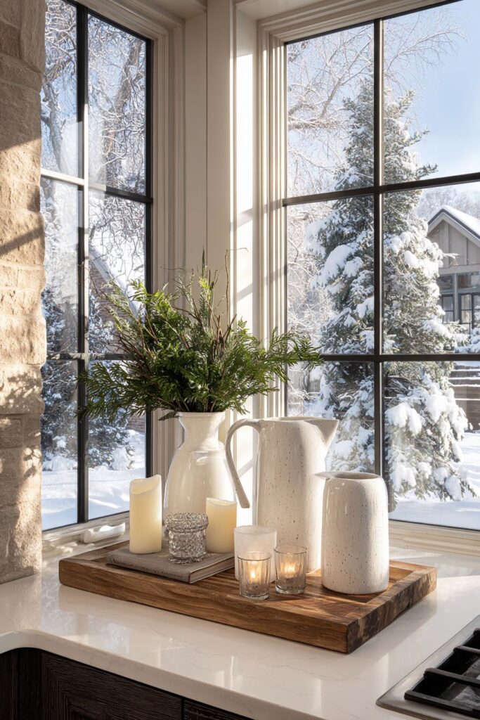 Functional Kitchen Window Display