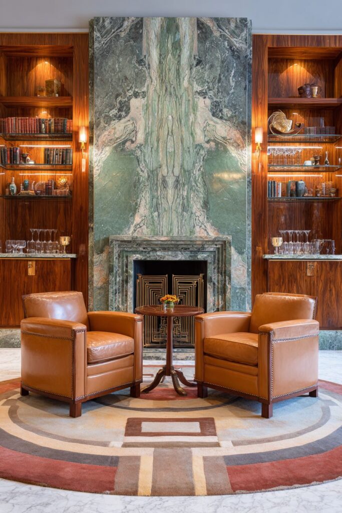 Bookmatched Marble Majesty with Symmetrical Elegance