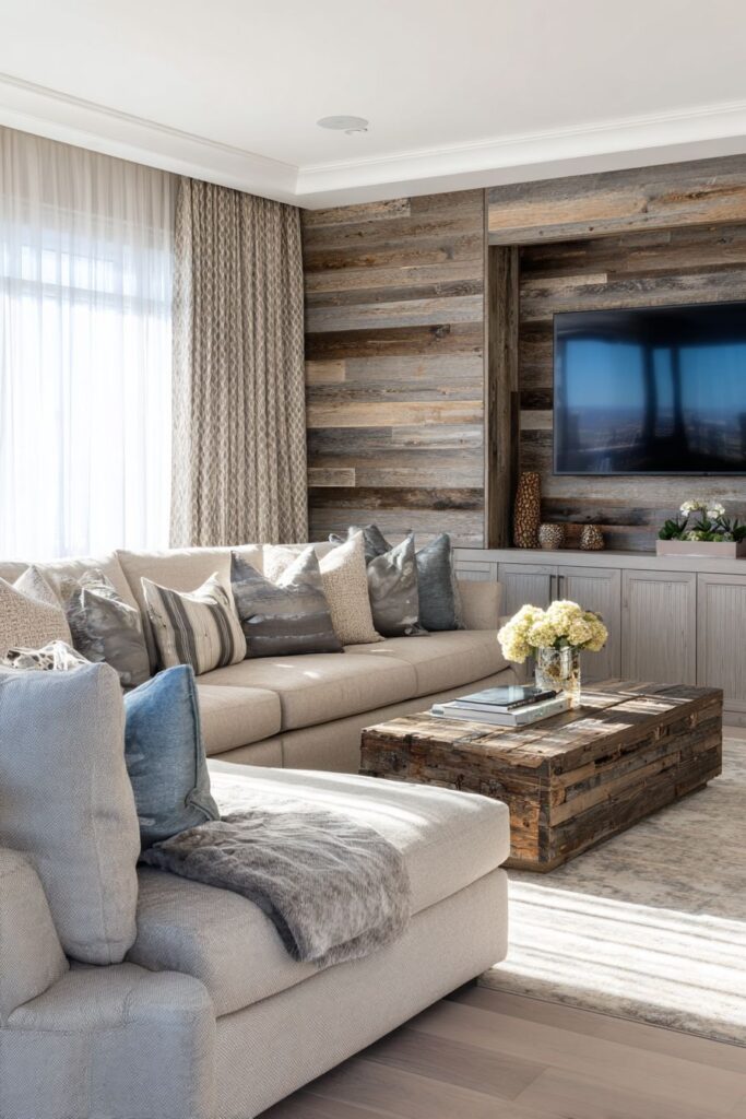 Transitional Balance with Rustic Contemporary