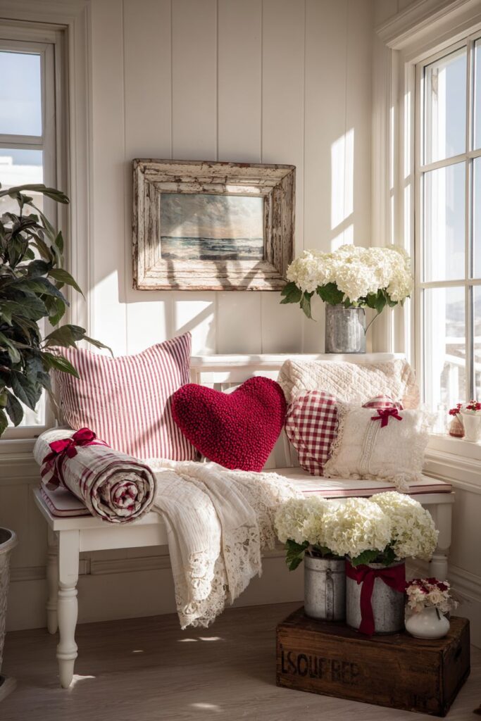 Barn Door Valentine Wreathv