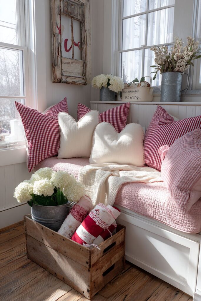 Barn Door Valentine Wreath