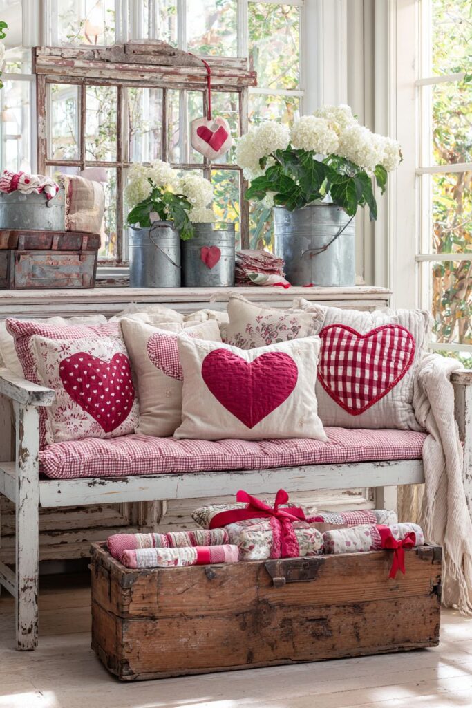 Barn Door Valentine Wreath