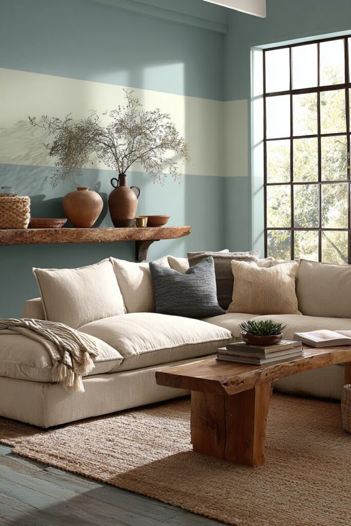 Two-Tone Paint Color Blocking