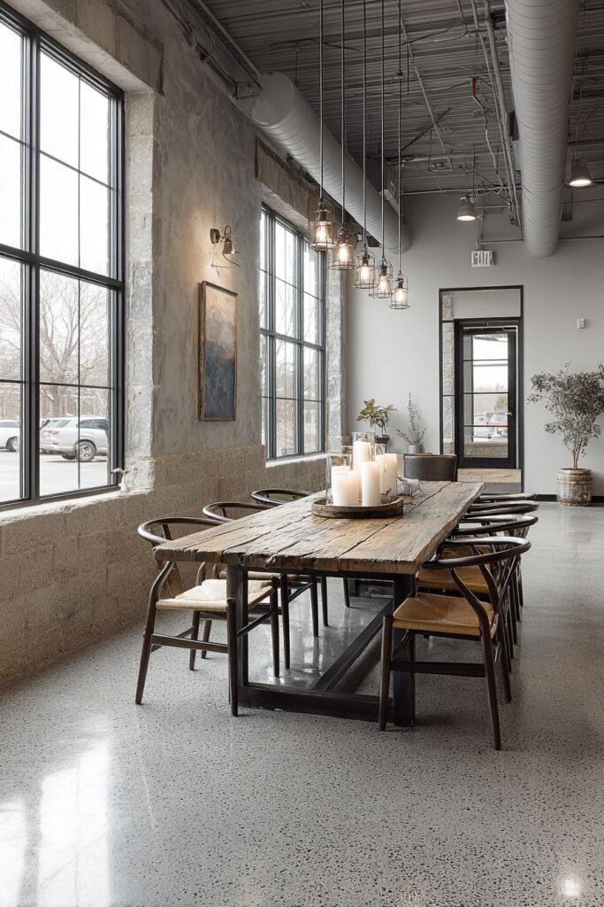 Industrial Touches with Reclaimed Pine