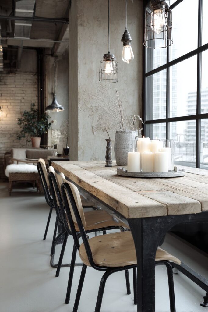 Industrial Touches with Reclaimed Pine