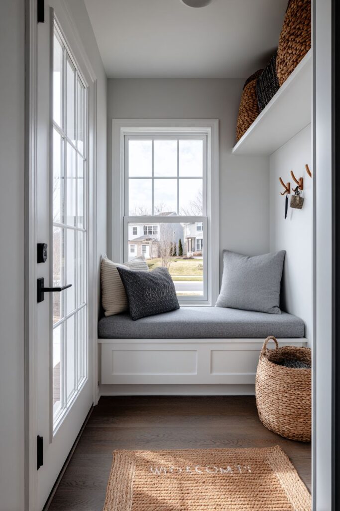 Entryway Bench Functional Organization Station