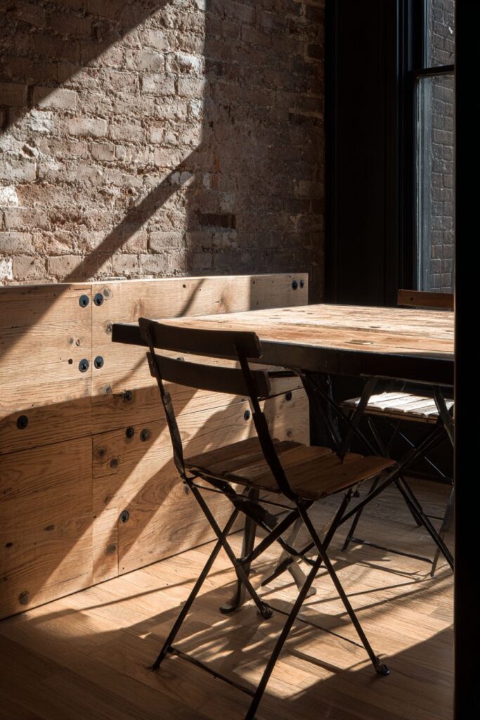 Industrial Metal Frame with Fold-Down Sides