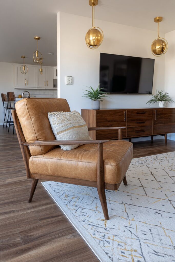 Mid-Century Modern Entertainment Showcase