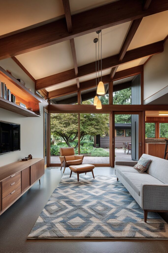 Mid-Century Modern Entertainment Showcase