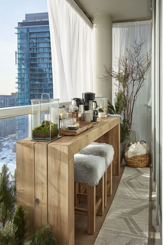 Scandinavian-Minimalist Bar Setup for Coffee Lovers