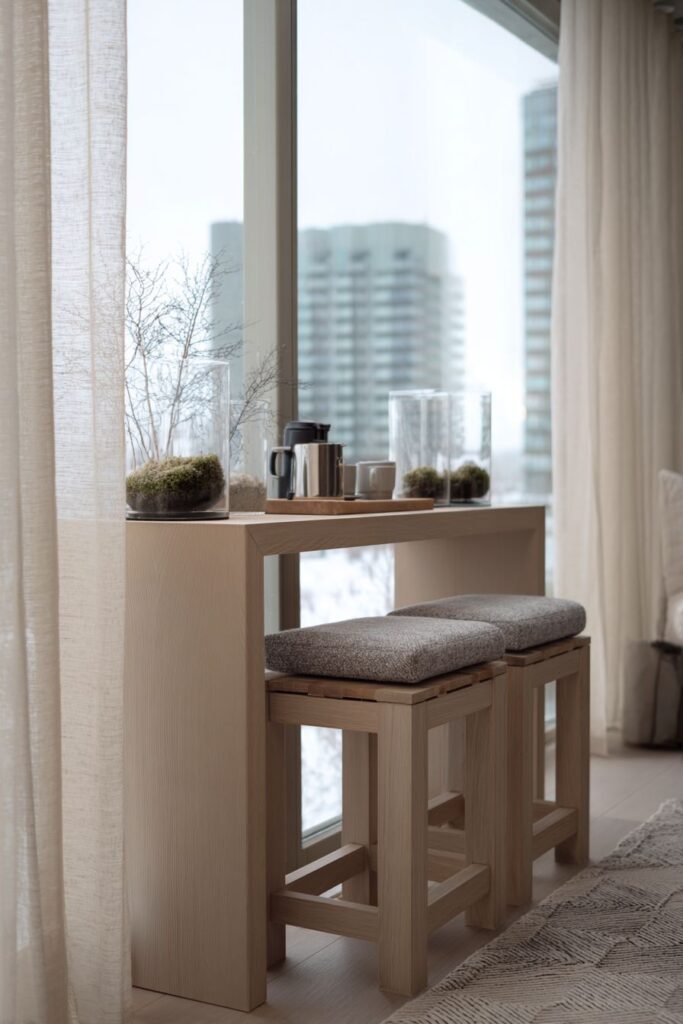 Scandinavian-Minimalist Bar Setup for Coffee Lovers