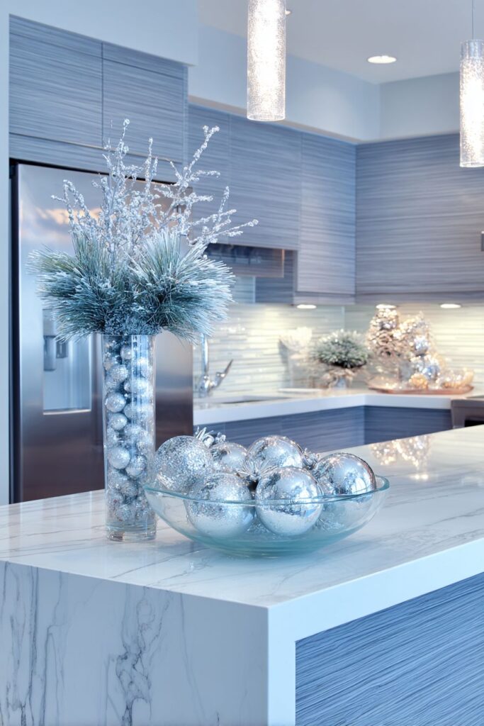 Contemporary Cool Tones with Icy Elegance