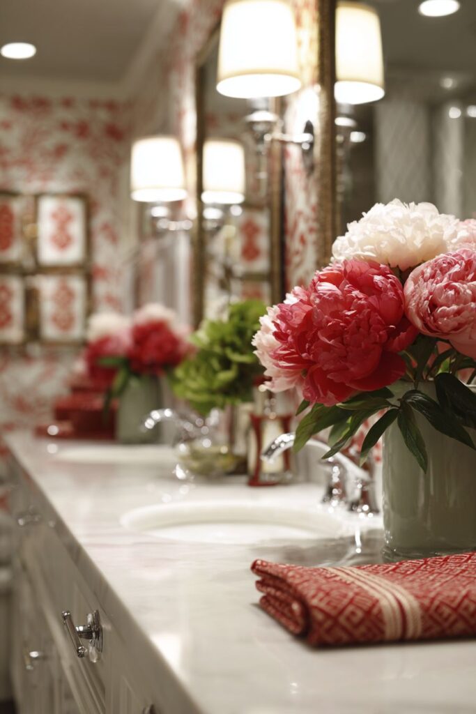 Elegant Powder Room Accents