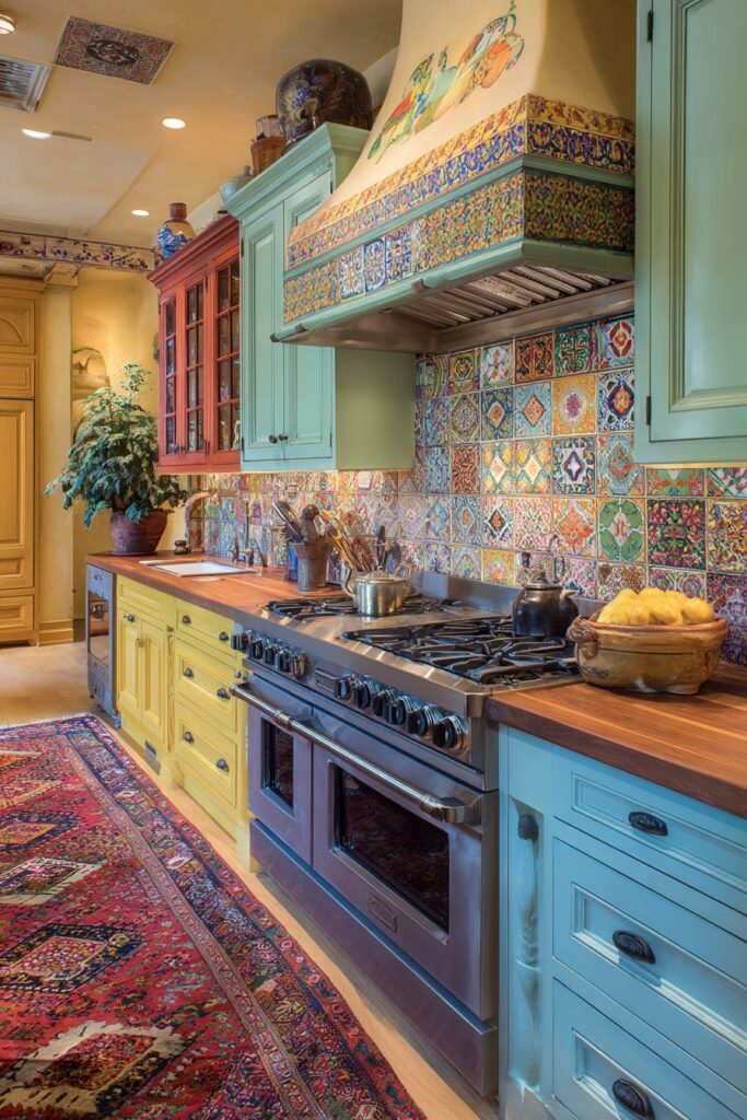 Statement Range Hood as Artistic Centerpiece