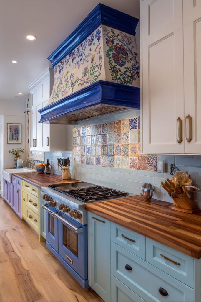 Statement Range Hood as Artistic Centerpiece