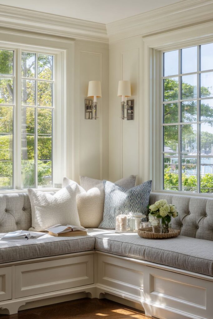 Custom Corner Seating with Built-In Storage