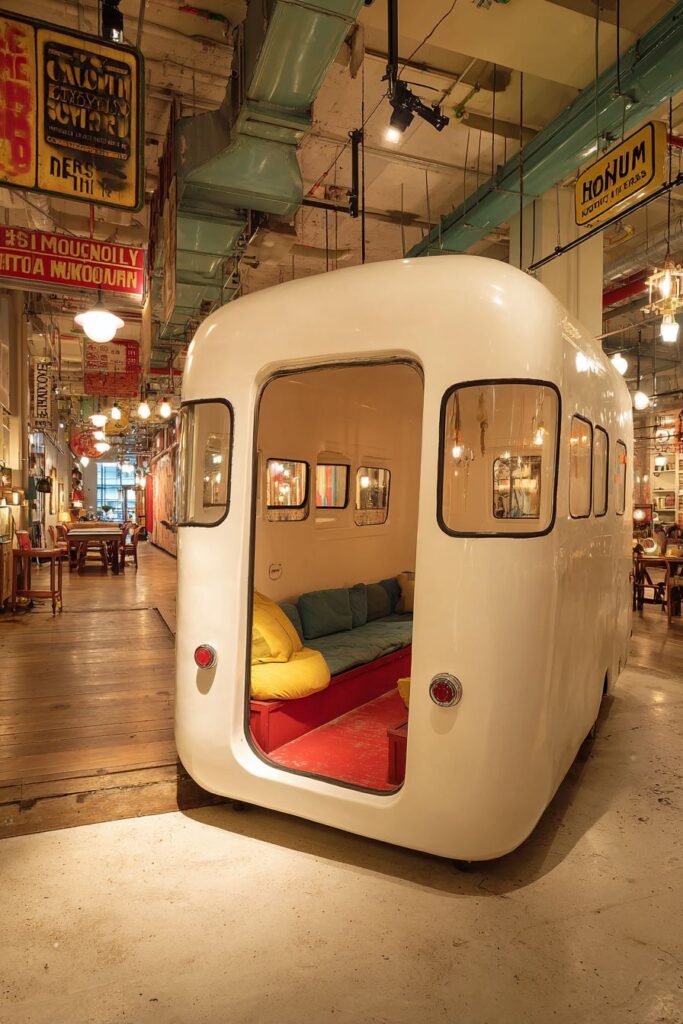 Whimsical Camper Van Architectural Integration