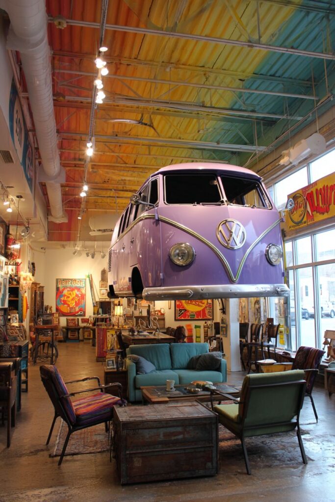 Whimsical Camper Van Architectural Integration