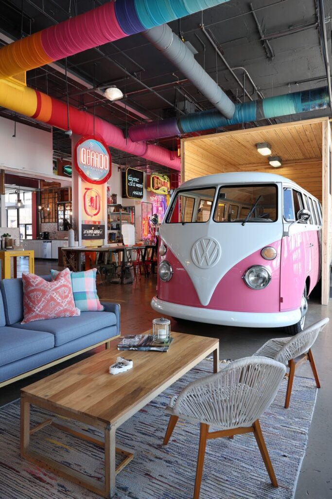 Whimsical Camper Van Architectural Integration