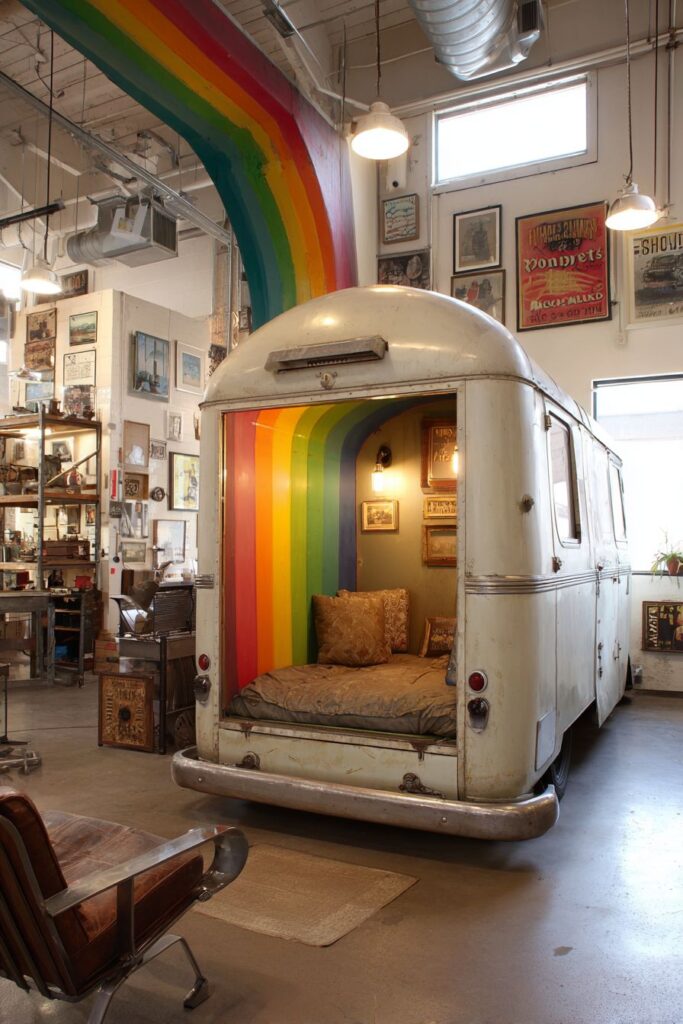 Whimsical Camper Van Architectural Integration