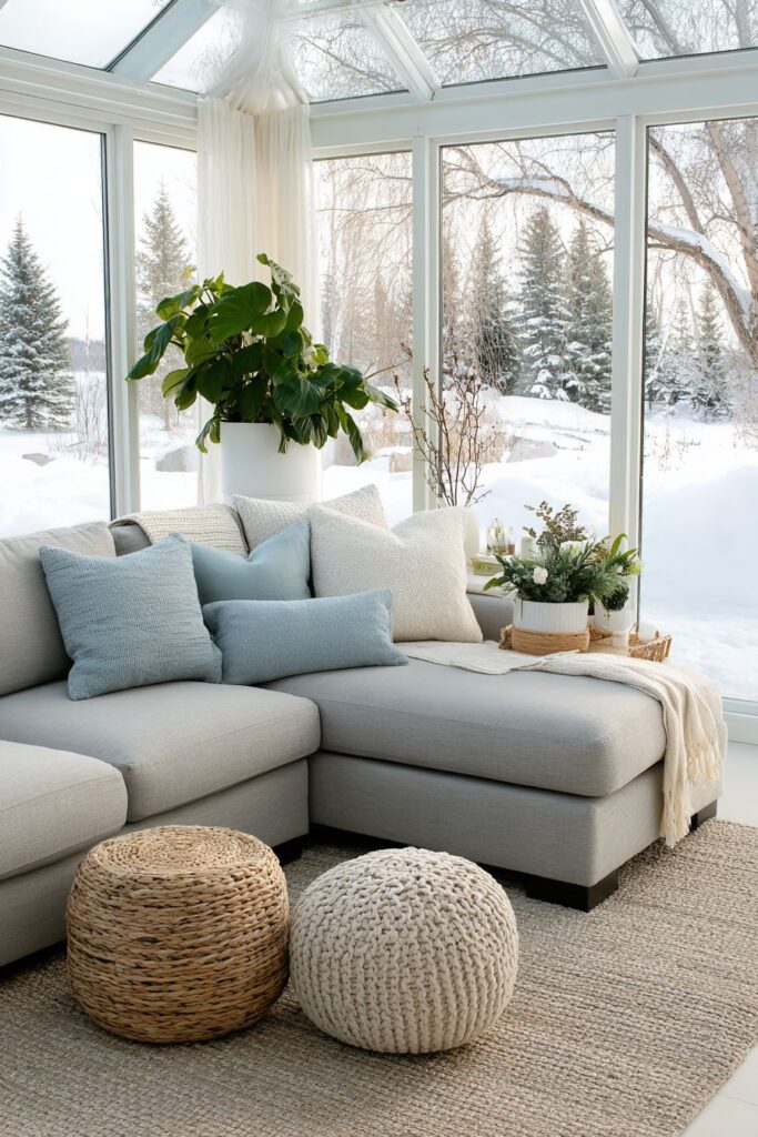 Winter Sunroom Comfort