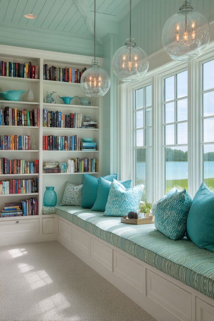 Built-In Window Seat with Floor-to-Ceiling Storage