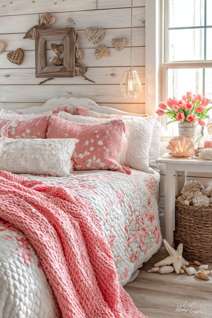 Coastal Romance with Driftwood Hearts