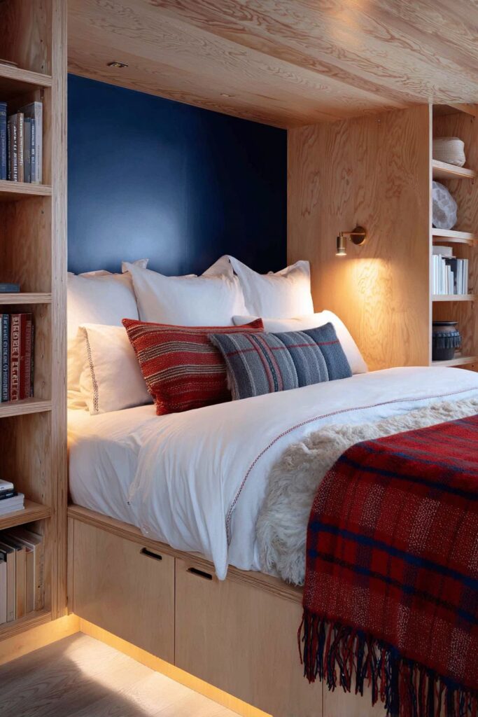 Cozy Built-In Sleeping Alcove