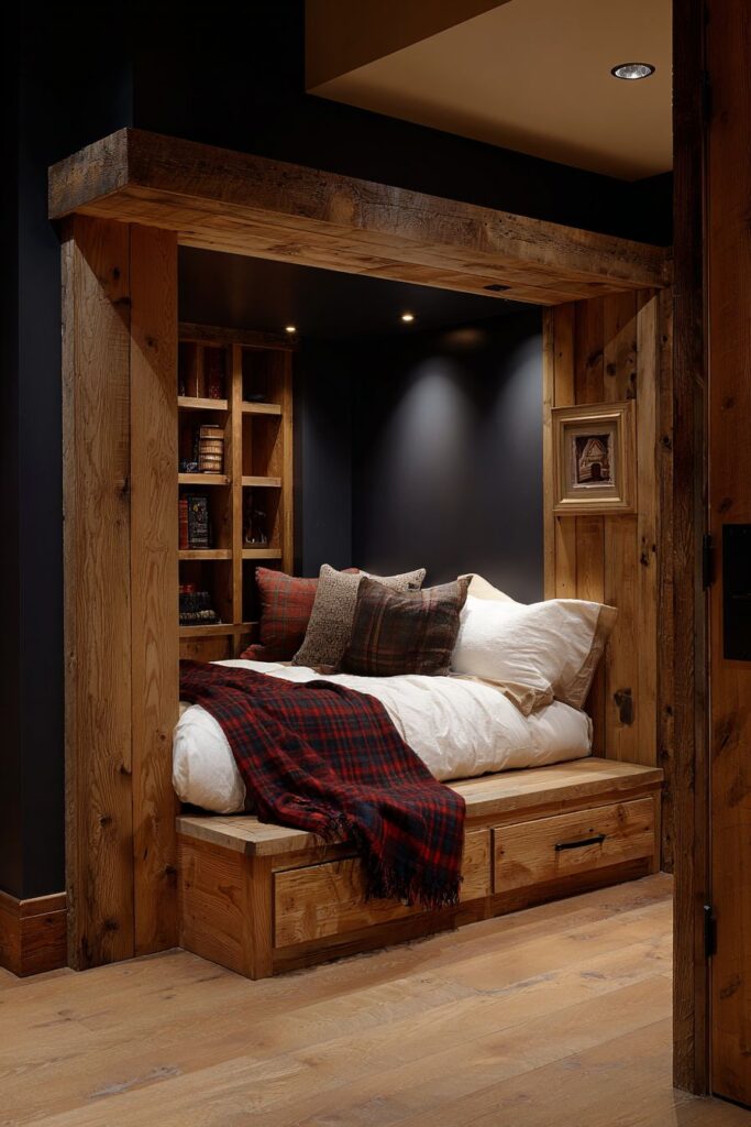 Cozy Built-In Sleeping Alcove