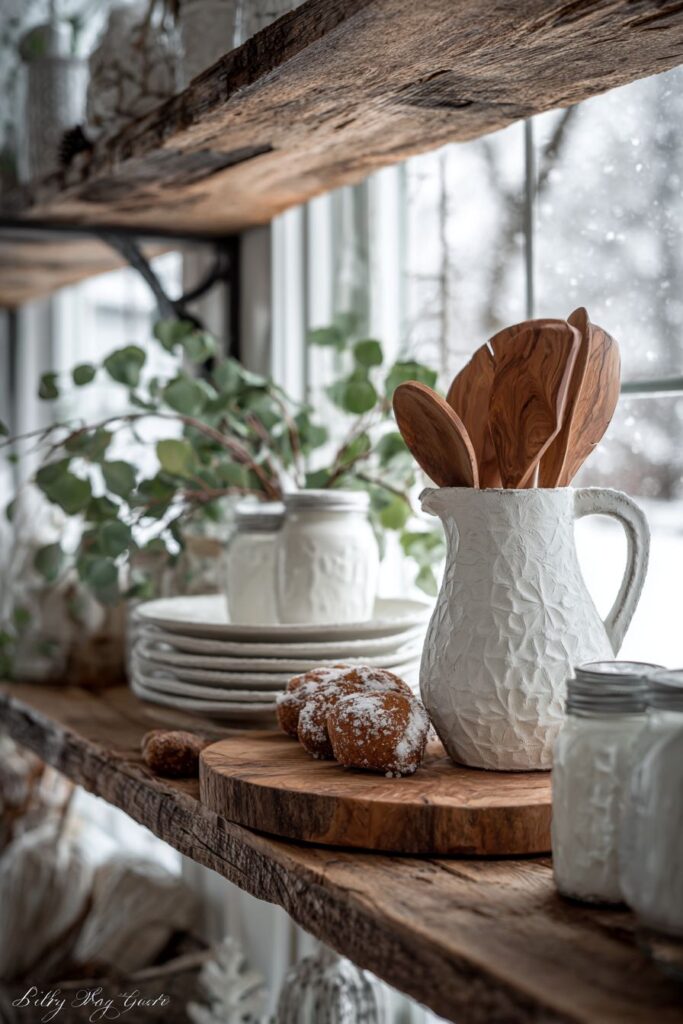  Rustic Farmhouse with Authentic Winter Textures
