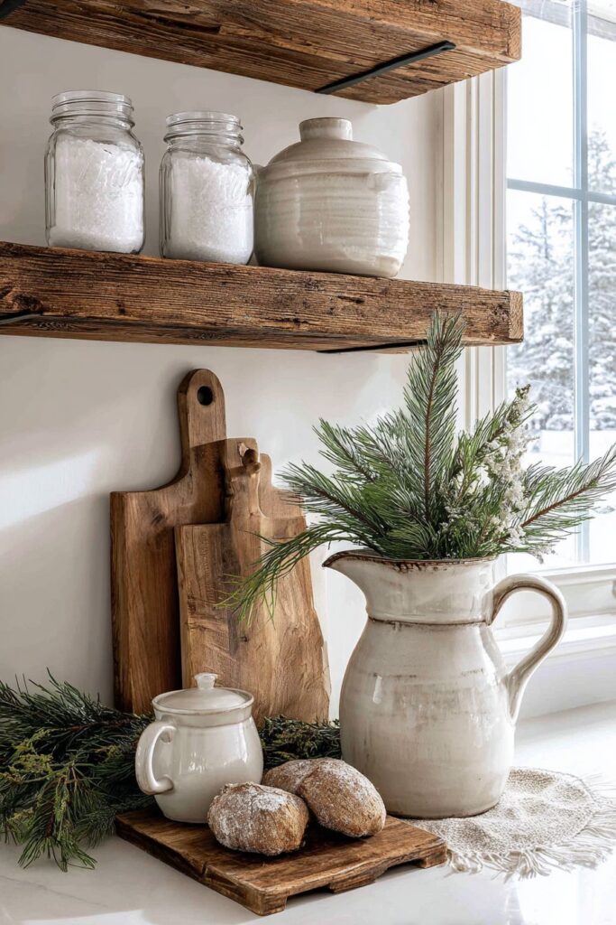  Rustic Farmhouse with Authentic Winter Textures