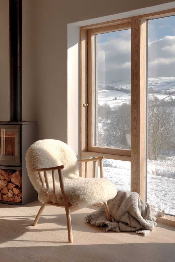Scandinavian Hygge: Cozy Sheepskin Warmth