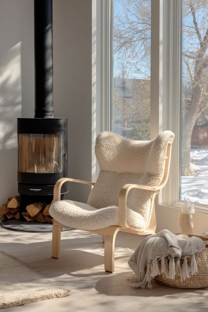 Scandinavian Hygge: Cozy Sheepskin Warmth