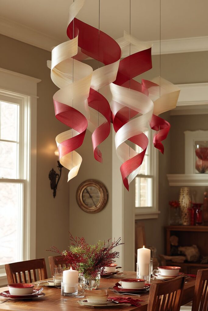 Dramatic Ribbon Ceiling Installation
