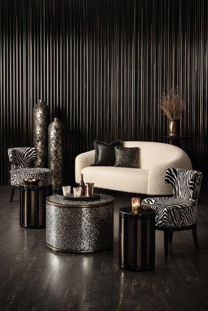 Coffered Ceiling Grandeur with Gold Leaf Splendor